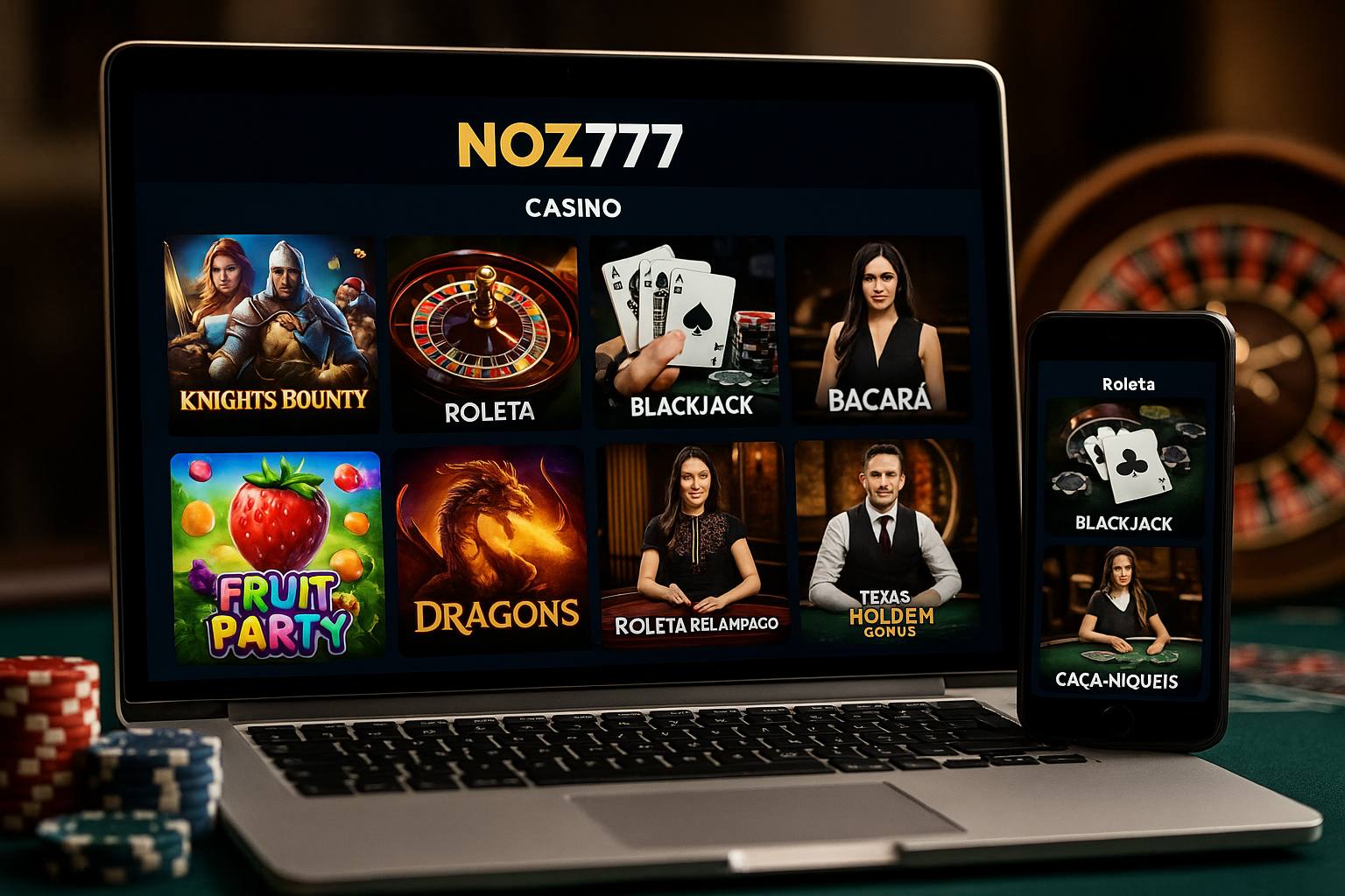 Jogos de cassino online NOZ777