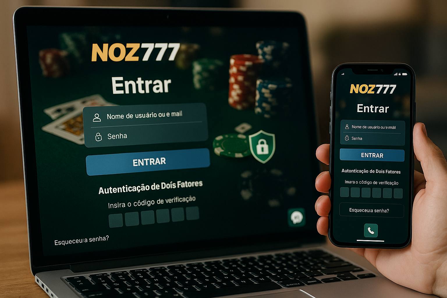 Login no Cassino NOZ777