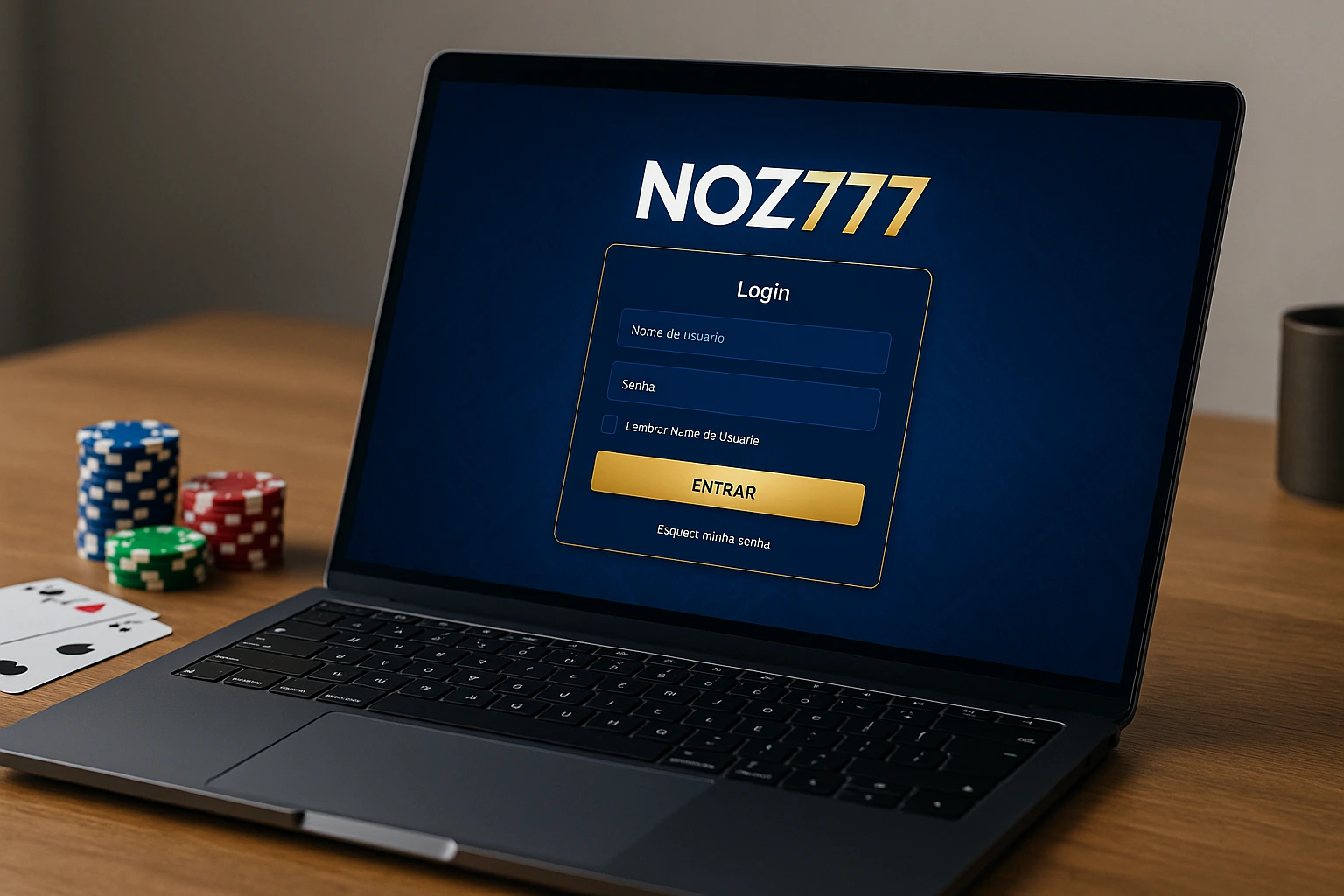 Criar uma nova Conta no plataforma NOZ777